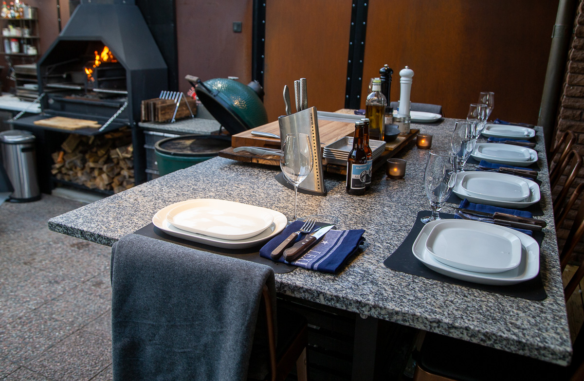 grill table catering restaurang stockholm chefs table