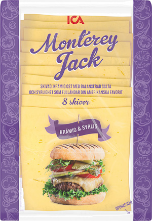 ICA Burgarost Monterey Jack 7318690141280