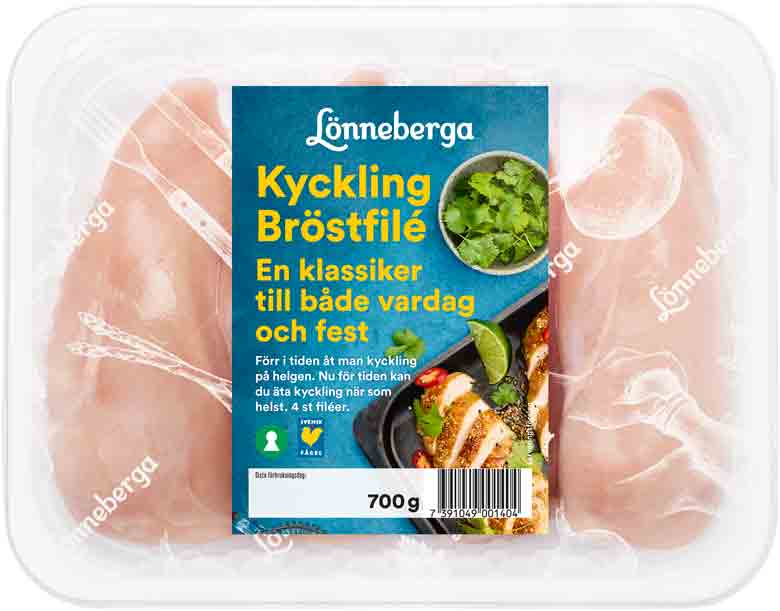 Lonneberga Kyckling Brostfile 700g 780