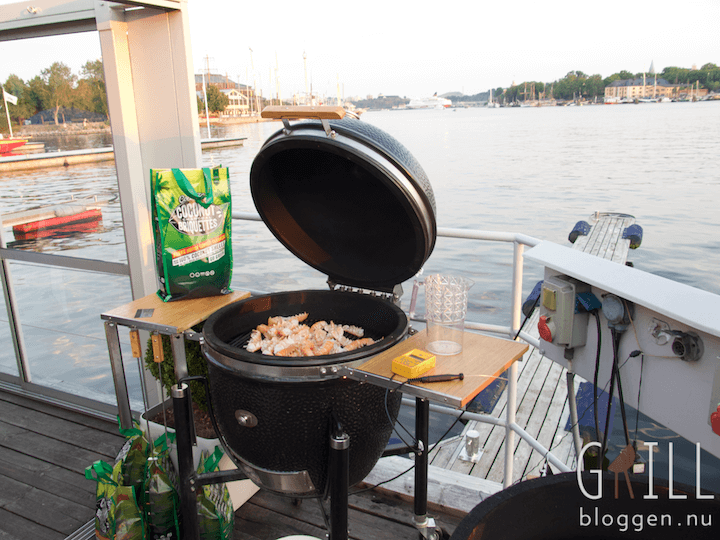 monolith keramisk grill skaldjur