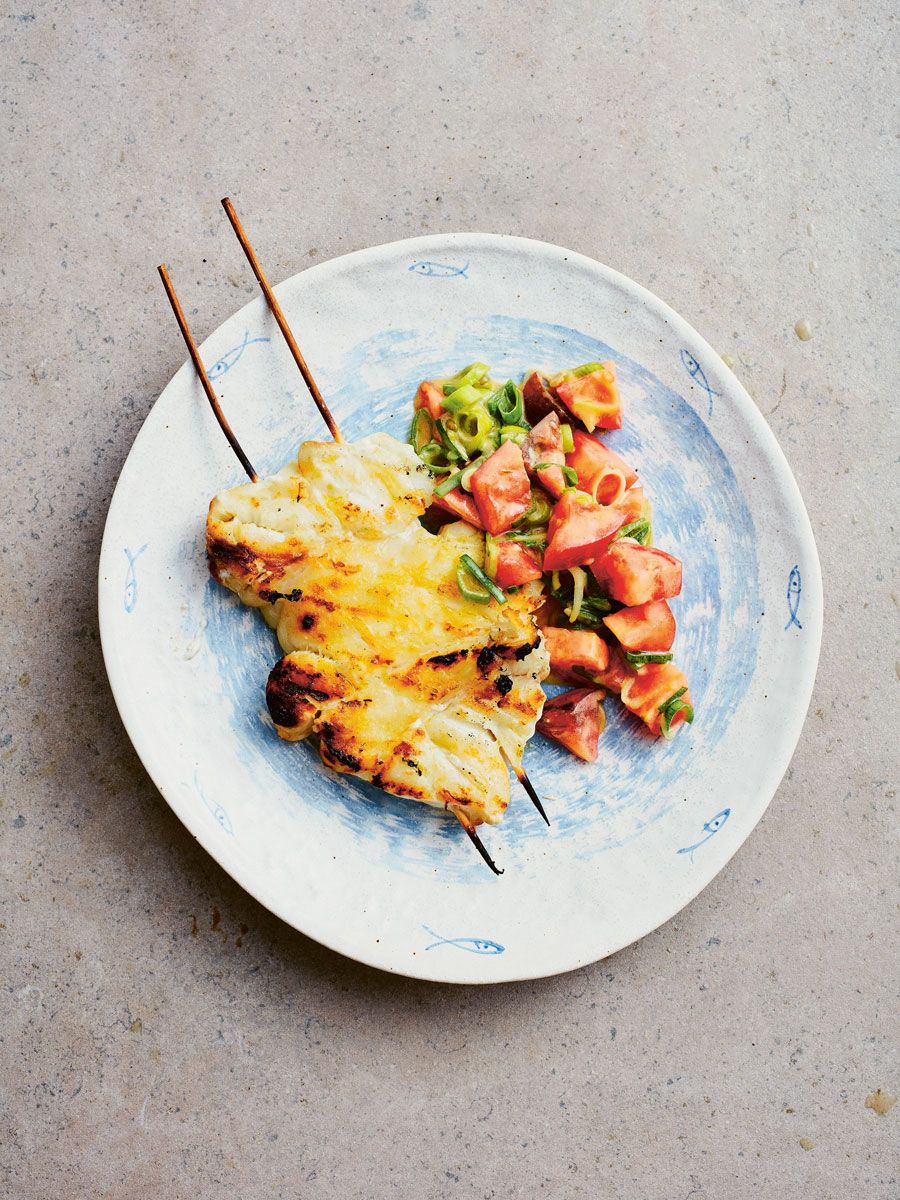 Recept på FISKSPETT MED TOMATER I SENAPSDRESSING av Tareq Taylor 